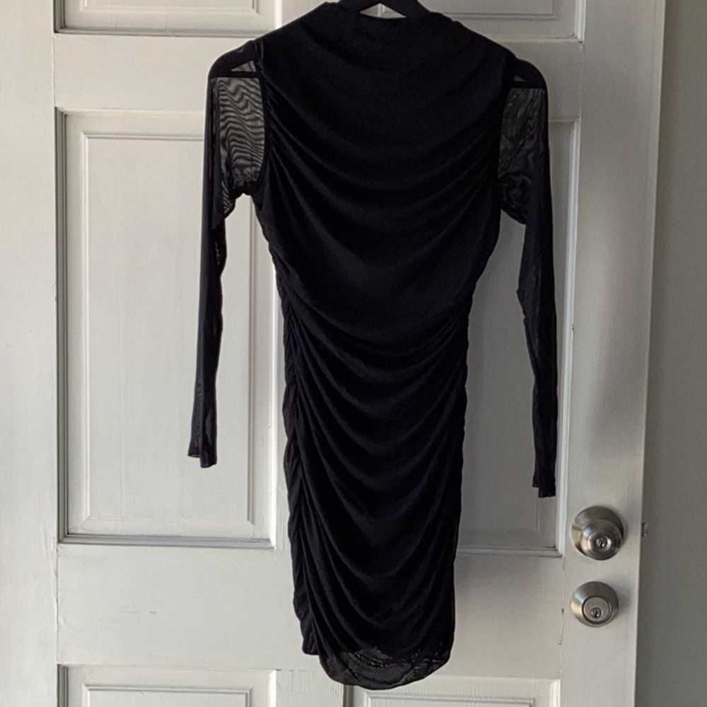 Brand New Naked Wardrobe Black Mesh Dress.